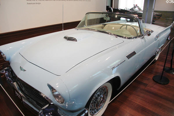 Ford Thunderbird E-Code convertible (1957) at Audrain Automobile Museum. Newport, RI.