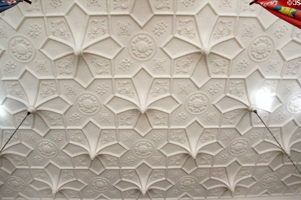 Great Hall ceiling at Rough Point. Newport, RI.