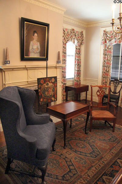 Well-furnished Providence farmhouse reconstructed at RISD Museum. Providence, RI.
