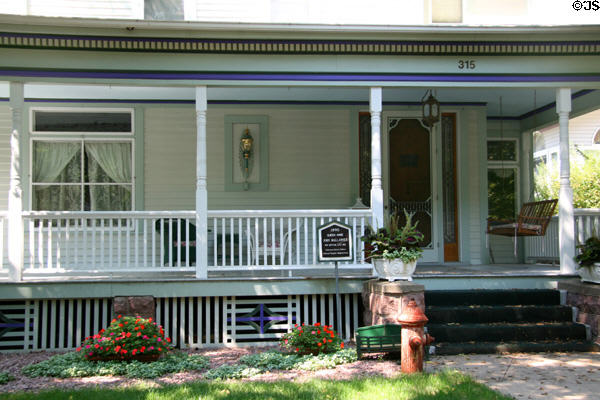 John Mallanney House (1890) (315 N. Duluth Ave.) in Cathedral Historic District. Sioux Falls, SD. Style: Queen Anne.