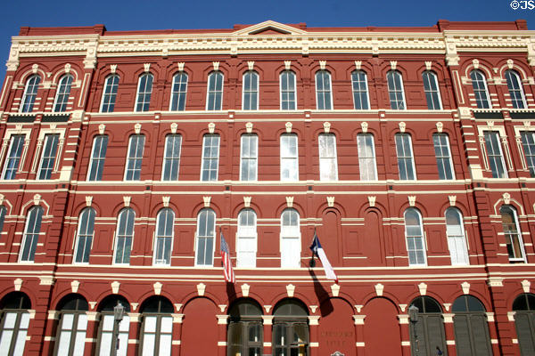Stewart building (1882) (Kempner at Mechanic) originally for cotton export. Galveston, TX. Style: Renaissance revival. Architect: Eugene T. Heiner.