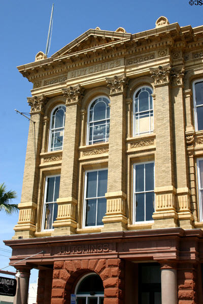 Hutchings building detail. Galveston, TX.