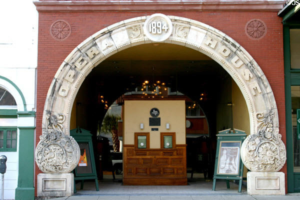 Grand Opera House entrance archway. Galveston, TX.