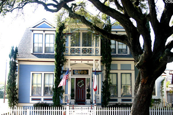 Powhatan S. Wren house (1873 & 85) (1403 Broadway). Galveston, TX.