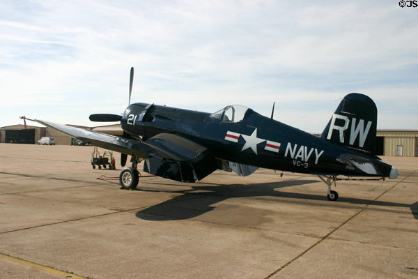 Vought F4U-5N Corsair side profile at Lone Star Flight Museum. Galveston, TX.