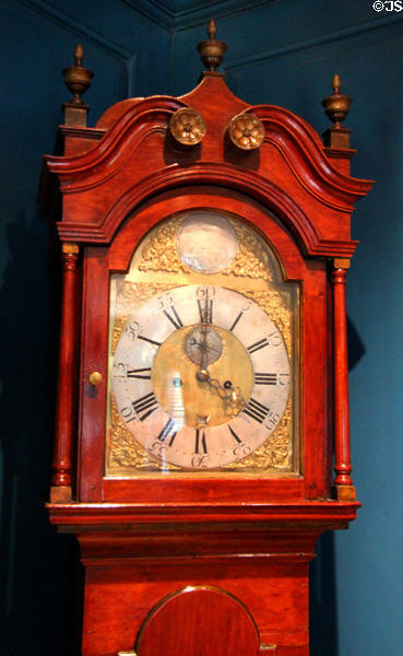 Tall case clock in Massachusetts room at Bayou Bend. Houston, TX.