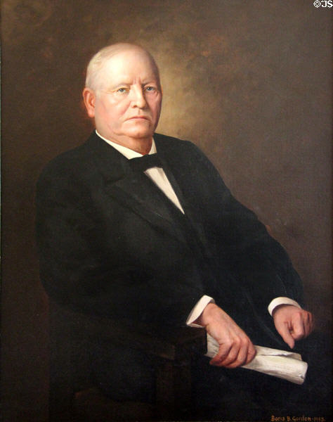 Portrait of Sen. Rienzi M. Johnston by Boris B. Gordon at Rienzi house museum. Houston, TX.