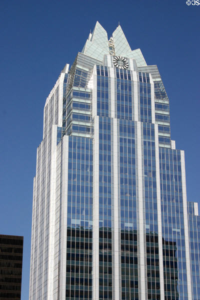 Frost Bank Tower unique shape. Austin, TX.