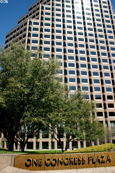 One Congress Plaza ground floor structure. Austin, TX.