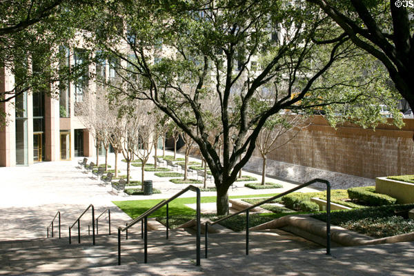 One Congress Plaza sunken gardens. Austin, TX.