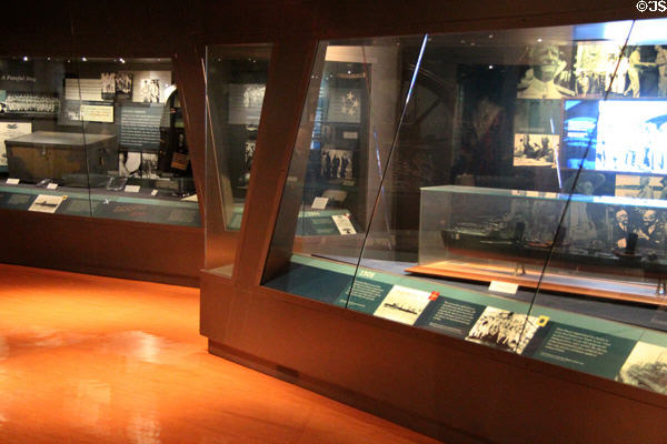 Displays on early life of Admiral Chester W. Nimitz at Admiral Nimitz Museum. Fredericksburg, TX.