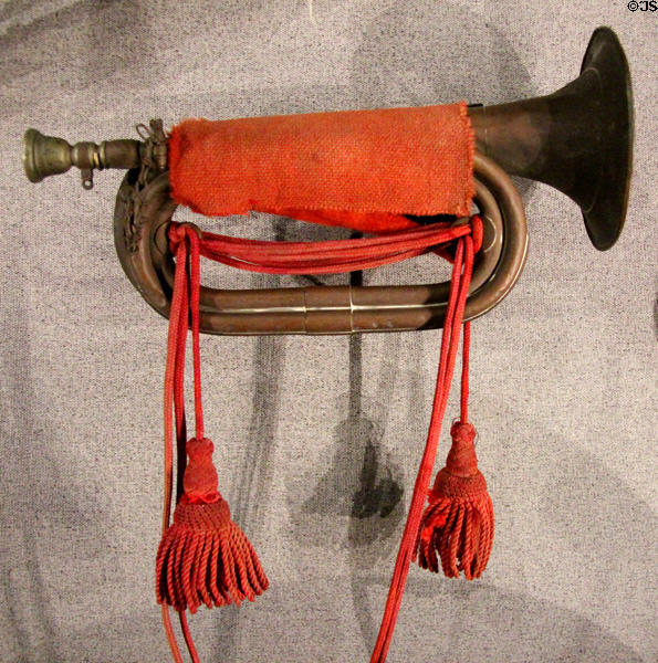 Japanese bugle picked up on Guadalcanal at National Museum of the Pacific War. Fredericksburg, TX.