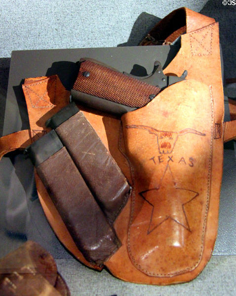 Colt .45 pistol carried by Flying Tiger "Tex" Hill in WWII at National Museum of the Pacific War. Fredericksburg, TX.
