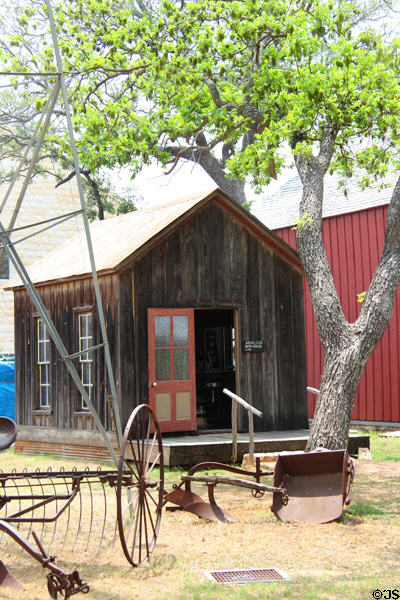 Arhelger Bath House (c11910) at Pioneer Museum. Fredericksburg, TX.