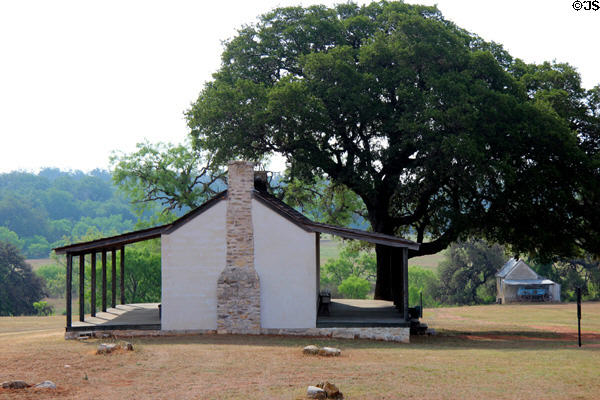 Reconstructed officers quarters at Fort Martin Scott. Fredericksburg, TX.