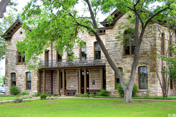 Old Gillespie County Courthouse (1881-2) (115 West Main St.) now a library. Fredericksburg, TX. Architect: Alfred Giles.
