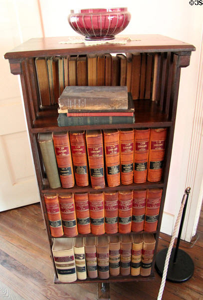 Rotating bookshelf at LBJ Boyhood Home. Johnson City, TX.