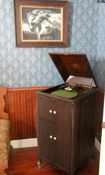 Victrola at Sauer-Beckmann Farmstead. Stonewall, TX.
