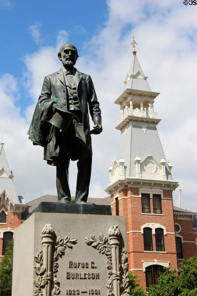 Rufus C. Burleson statue (1905) BY Pompeo Coppini on Burleson Quadrangle of Baylor University. Waco, TX.