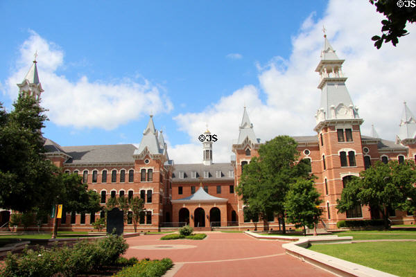 Burleson & Old Main Halls at of Baylor University. Waco, TX.