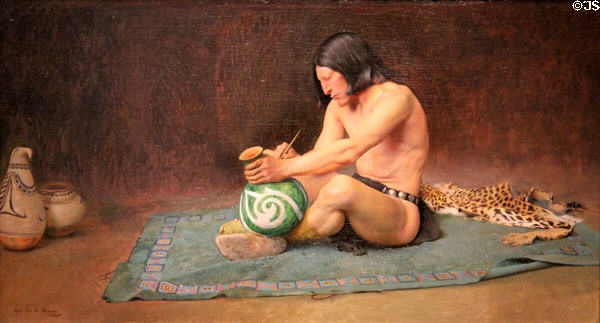 The Potter painting (1889) by George de Forest Brush at Amon Carter Museum of American Art. Fort Worth, TX.