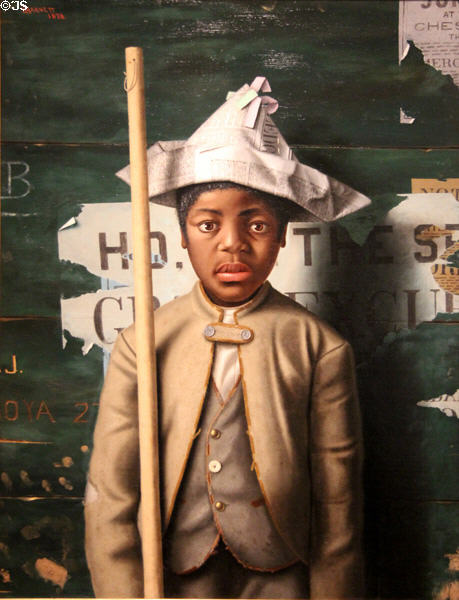 Attention, Company! painting (1878) by William M. Harnett at Amon Carter Museum of American Art. Fort Worth, TX.