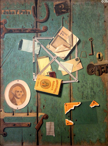 Closet Door painting (1904-6) by John Frederick Peto at Amon Carter Museum of American Art. Fort Worth, TX.