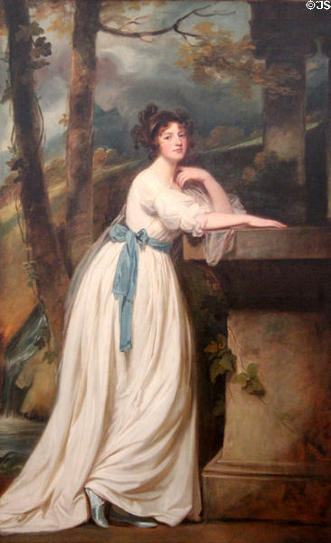 Portrait of Mrs. Andrew Reid painting (1786-8) by George Romney at Kimbell Art Museum. Fort Worth, TX.