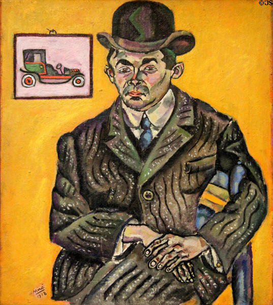 Portrait of Heriberto Casany (1918) by Joan Miró at Kimbell Art Museum. Fort Worth, TX.