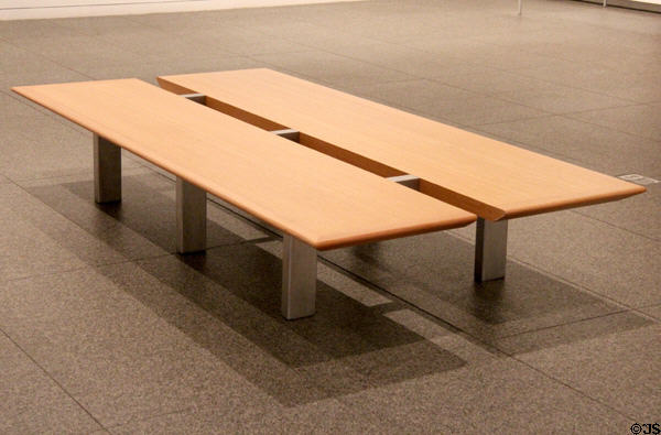 Visitor seating at Modern Art Museum of Fort Worth. Fort Worth, TX.