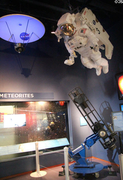Space display of planetarium at Fort Worth Museum of Science & History. Fort Worth, TX.