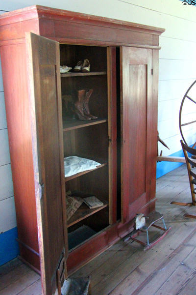 Wardrobe closet at John Jay French Museum. Beaumont, TX.