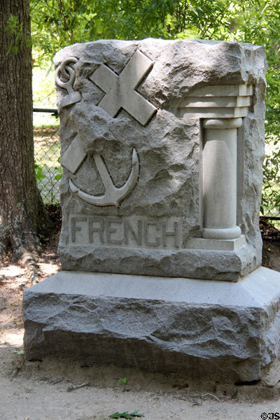 Family tombstone in French Family Cemetery at John Jay French Museum. Beaumont, TX.