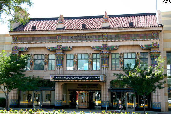 Peery's Egyptian Theater (1924) (2415 Washington Blvd). Ogden, UT. Style: Egyptian Revival. Architect: Myrl A. McClenahan.