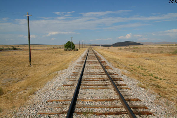 Track at Promontory Point Utah National Historic Site. UT.