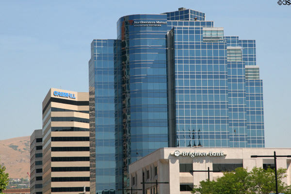 Parkside Tower (1984) & Broadway Centre (1992). Salt Lake City, UT.