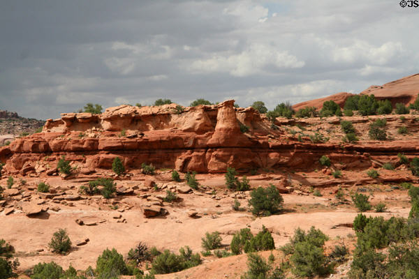 Landscape near La Sal Junction along Highway US191 south of Moab. UT.