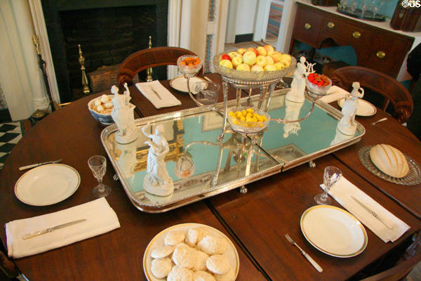 Dining room of Ash Lawn-Highland. Charlotttesville, VA.