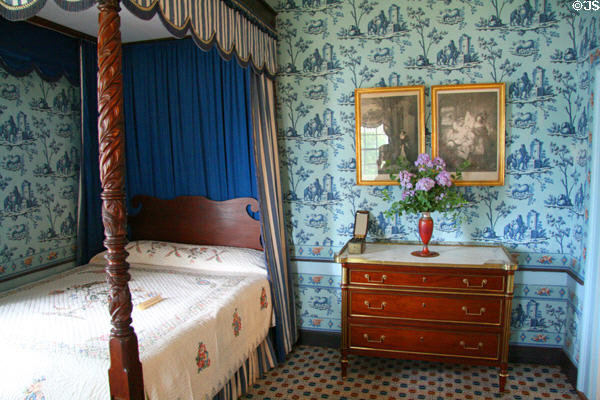 Monroes' bedchamber at Ash Lawn-Highland. Charlotttesville, VA.