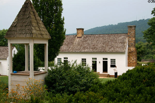 Wellhouse & Slave Quarters on grounds of Ash Lawn-Highland. Charlotttesville, VA.