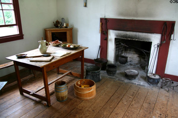 Interior of kitchen at Ash Lawn-Highland. Charlotttesville, VA.