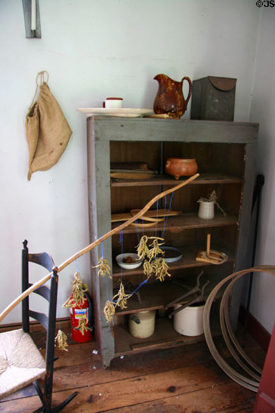 Interior of Slave Quarters at Ash Lawn-Highland. Charlotttesville, VA.