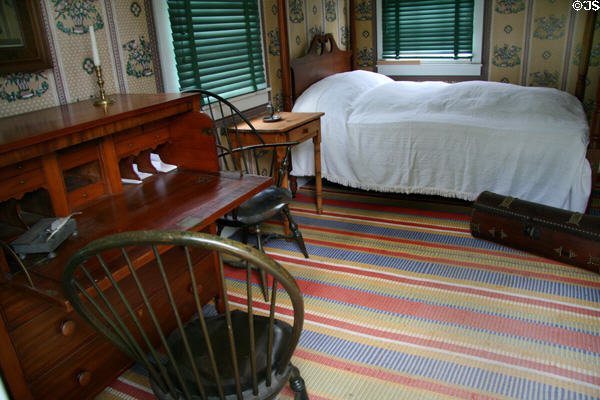 Interior of Overseer's Cottage at Ash Lawn-Highland. Charlotttesville, VA.