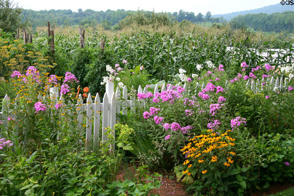 Garden at Ash Lawn-Highland. Charlotttesville, VA.
