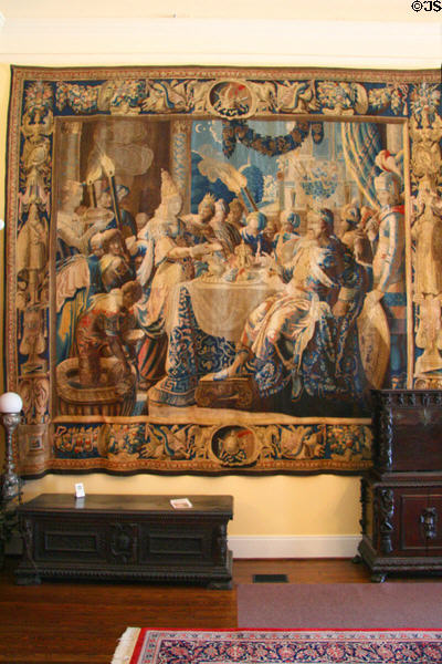Tapestry in entrance hall of Morven Park. Leesburg, VA.