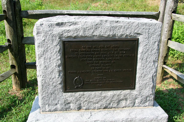 Monument to South Carolina troops who kept Union troops from fighting their way out of the Crater (July 30, 1864) at Petersburg National Battlefield. Petersburg, VA.