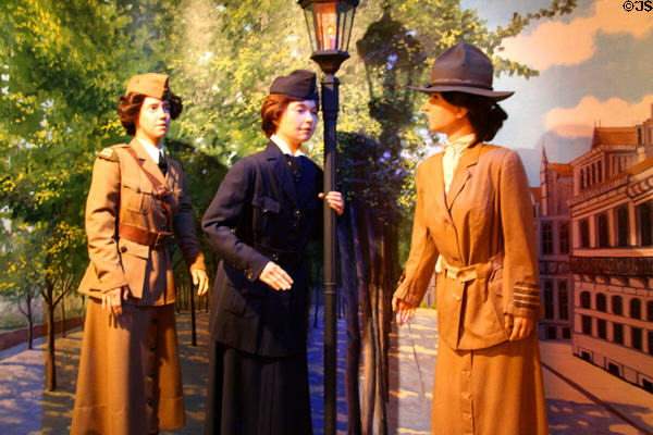WAC uniforms from WWI at U.S. Army Women's Museum. Petersburg, VA.