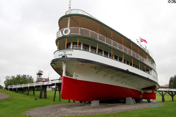 Stern of Ticonderoga at Shelburne Museum. Shelburne, VT.