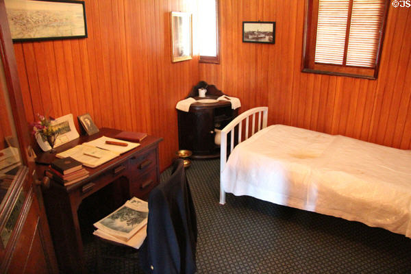 Captain's stateroom aboard Ticonderoga at Shelburne Museum. Shelburne, VT.