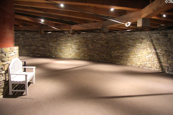 Interior of Round Barn at Shelburne Museum. Shelburne, VT.